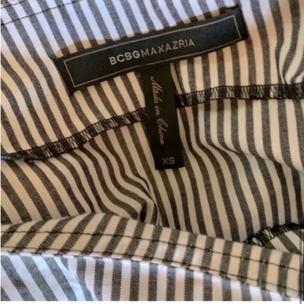 BCBGMaxAzria embroidered striped